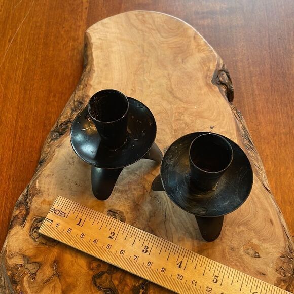 Pair of MCM Iron Candle Holders - Made in Hong Kong - Picture 6 of 7